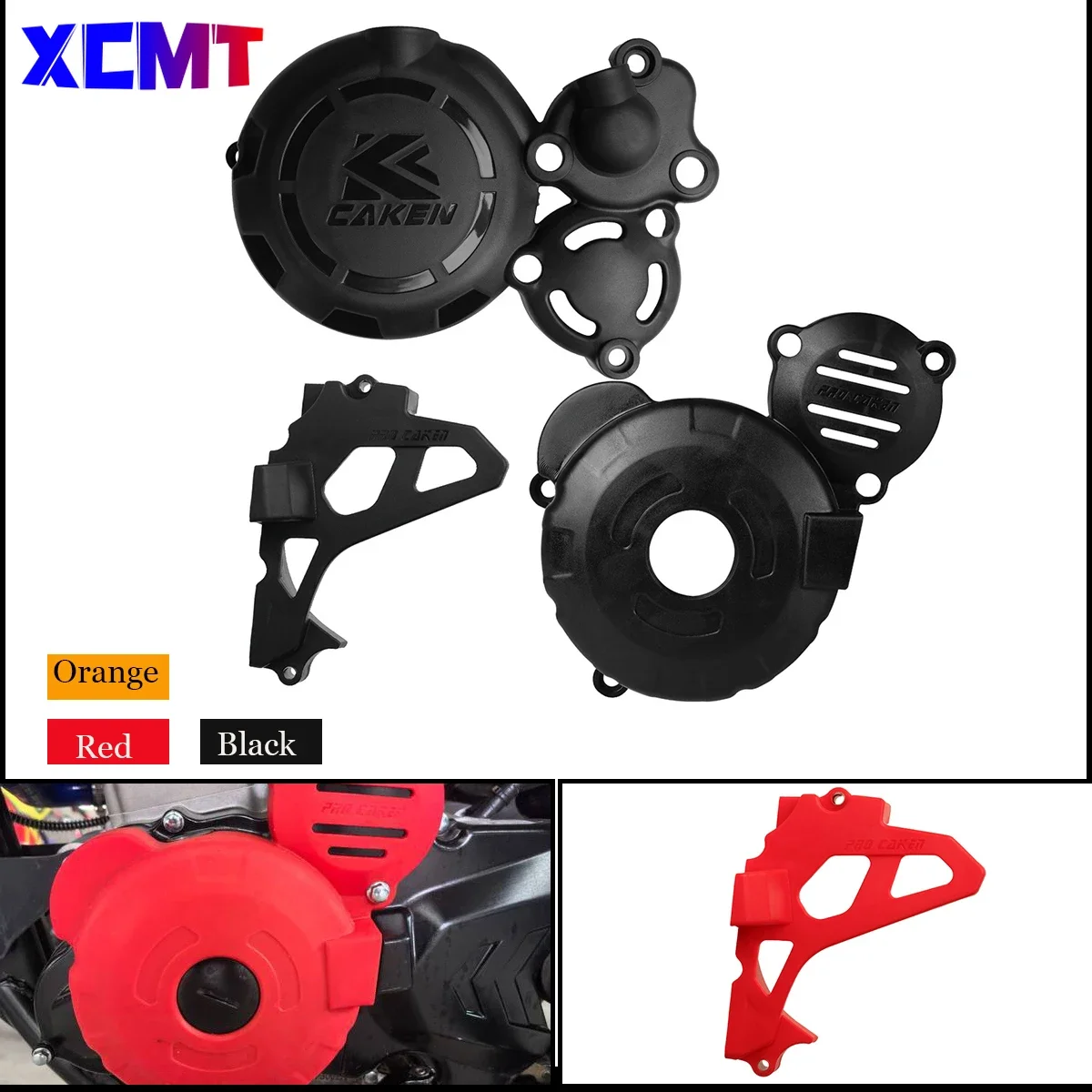 Motorcycle Engine Cover Clutch Cap Magneto WaterPump Guard Accessories  For Bosuer BSE M6 J1X6 ZongShen 300ccCBS300 CBS 300