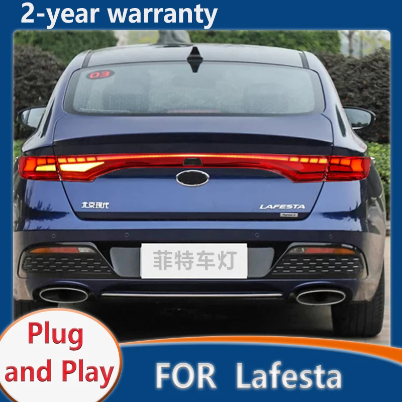 

Задний фонарь для Hyundai Lafesta 2016-2020, Светодиодный отражатель, задний фонарь s, противотуманные фонари, фонари заднего хода, стоп-сигналы, фонари заднего бампера