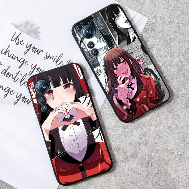 J-Jabami Y-Yumeko Kakeguruis For Xiaomi Mi 14 13T 13 12T 12 11T 11i 11 10T 10 Pro Lite Ultra 5G Black Funda Phone Case