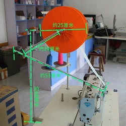 Macchina da cucire Stretch Seam Slide Climbing Strip Boud Edage Belt giradischi Multi-Needle Vertical Tape Holder Reel Rack