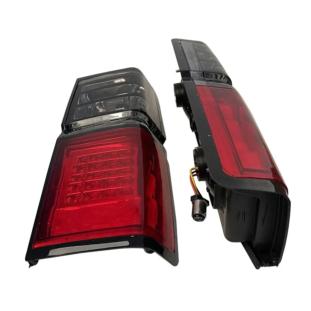 A Pair Car LED Brake Light Taillight  For Nissan Jeep Terrano D21  Crystal White and Smoked Color 1987 to 1995