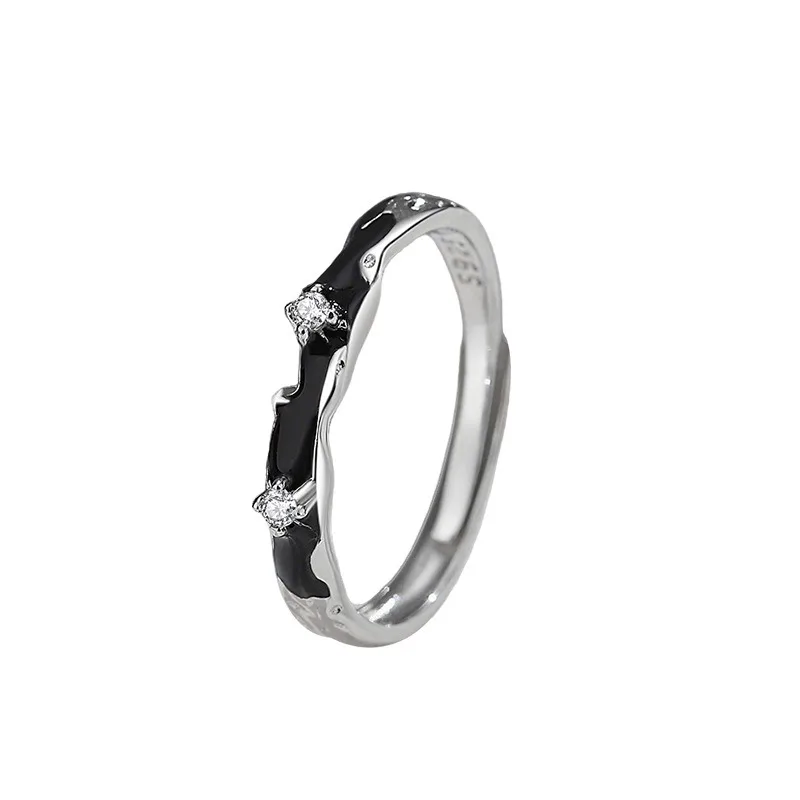

TIMESWIND Star Night Companion Couple S925 Silver Luminous Open Men Women Ring with Certificate