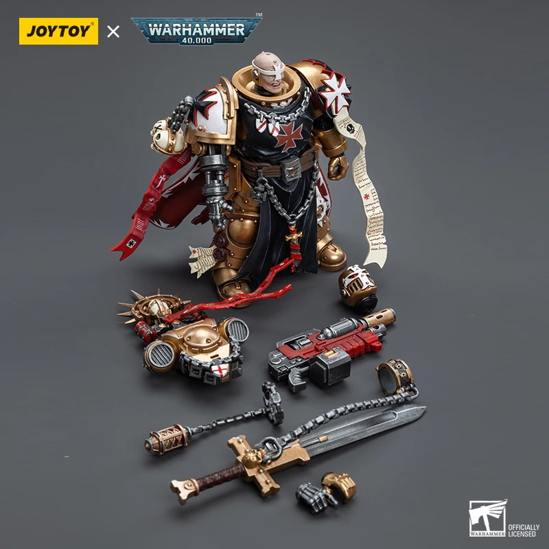 JOYTOY Warhammer 40K Black Templars High Marshal Helbrecht 3,75 pulgadas juego soldado figura de acción modelo juguetes colección ornamento