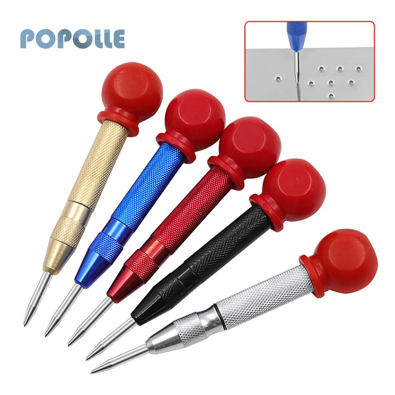 Center Punch Automatic Metal Punch Tool Woodworking Tools Loaded Marker Wood Chisel Joinery Carpenter Tool