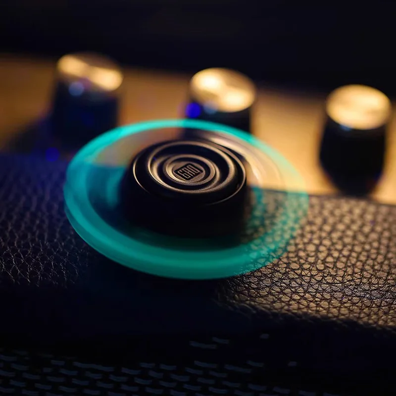 GAO Studio EDC PCハンドスピナー 磁気オープンアーマー ツーリーフ フィジェットスピナー ストレス解消 フィジェットトイ オフィスガジェット