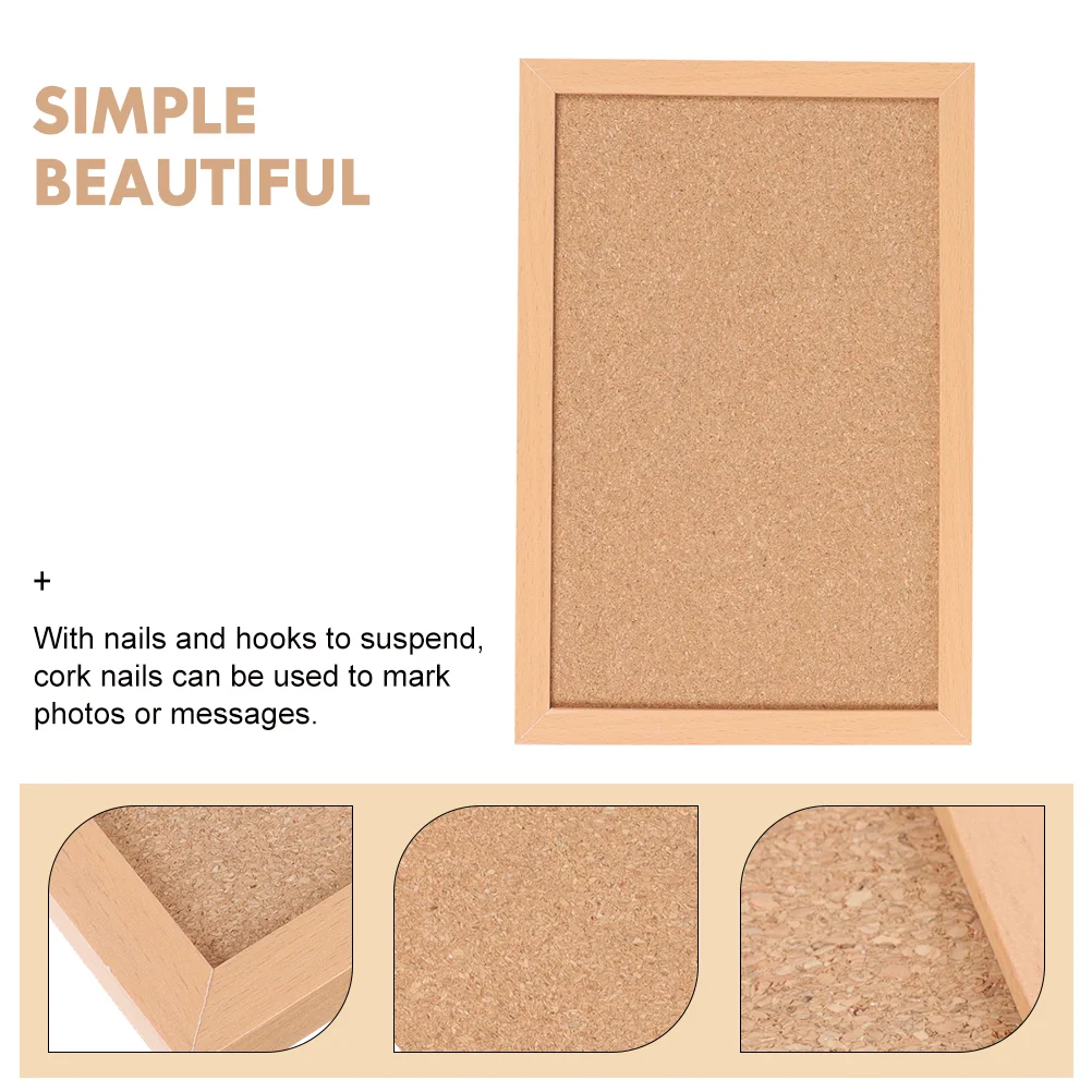 Thumbtack Board Cork Message Display Corkboard -mounted Memorandum Bulletin Notice