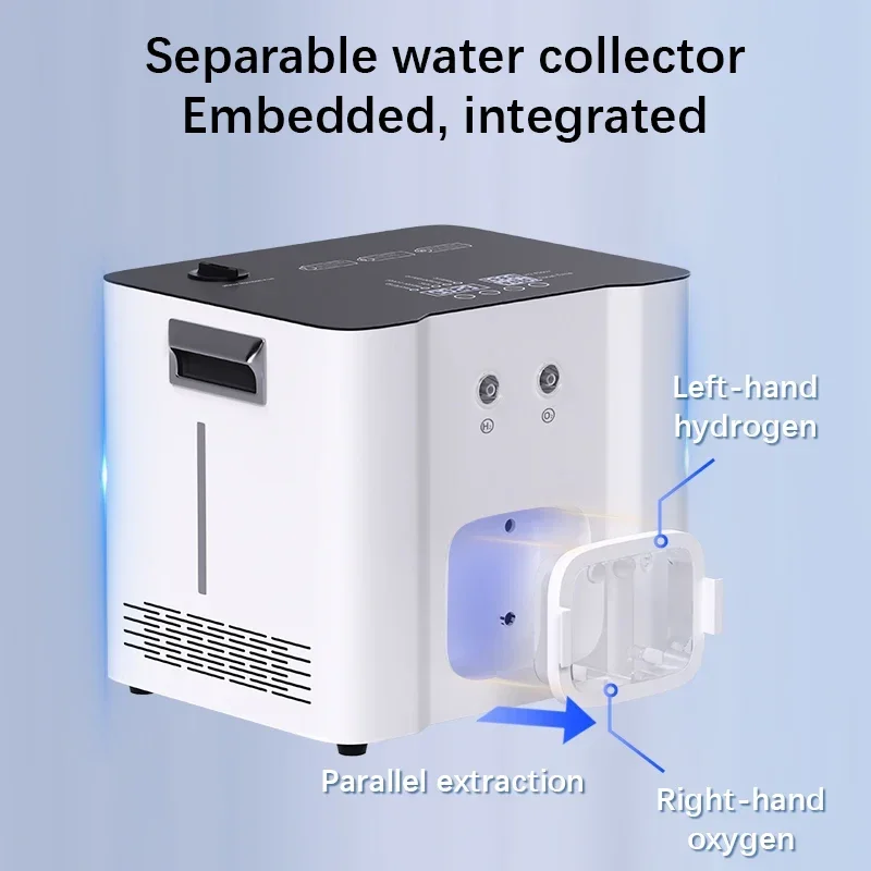 Máquina para fabricar hidrógeno de 1500ml, máquina de respiración de hidrógeno portátil, generador de agua de hidrógeno, máquina de inhalación H2O2