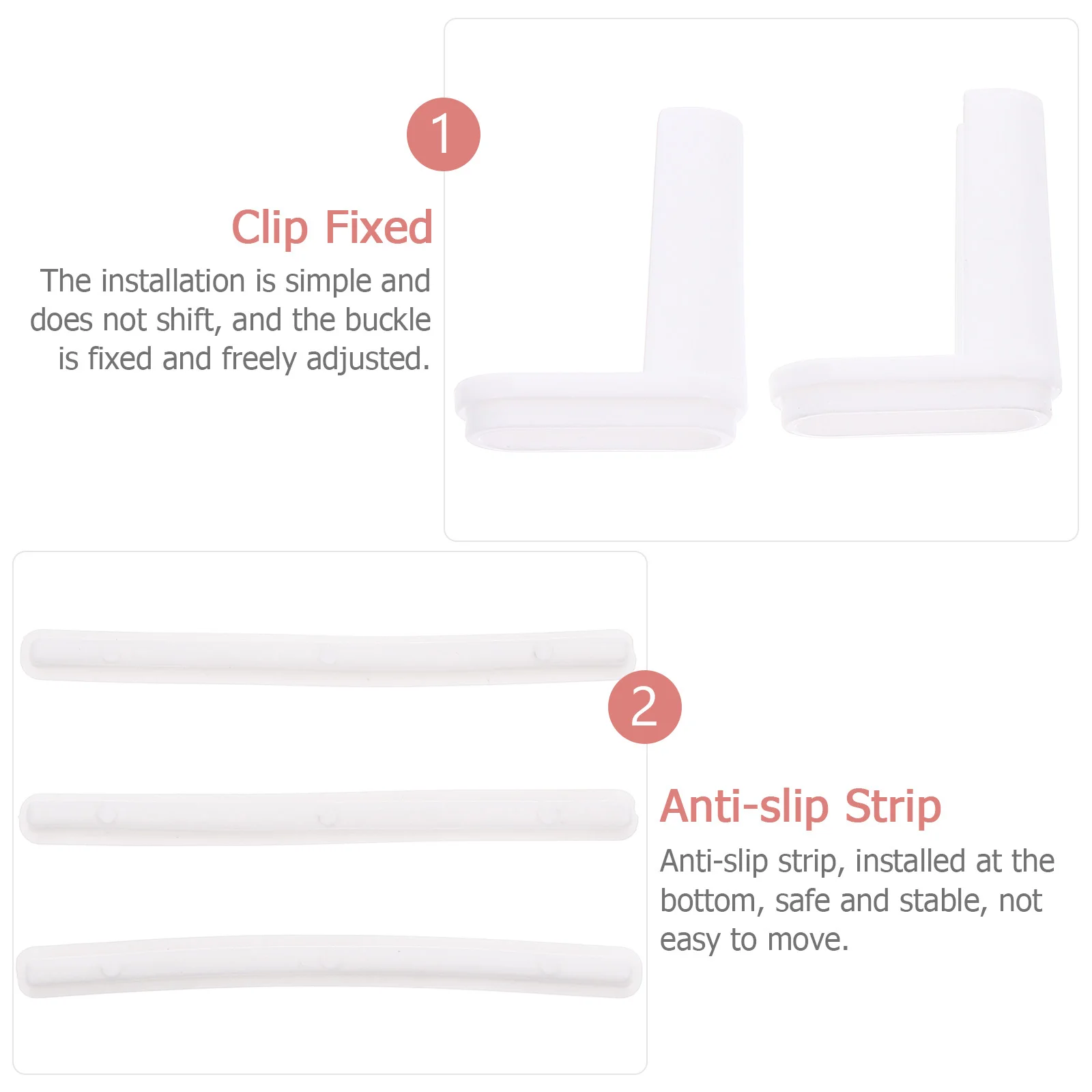 Kids Toilet Trainer Seat Pu Material Non-Slip Buckle Easy Install Comfortable Arc Design For Toddler Baby Potty Training Ring