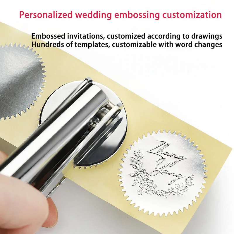 Wholesale Custom Design Pliers Advertising Engraving Embossed Seal Notarized Official Seal Office Use