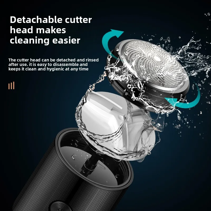 USB 남성용 미니 전기 면도기, 습식 및 건식 이중 용도 충전식 자동차 면도기, 가정용 여행용 휴대용 면도기