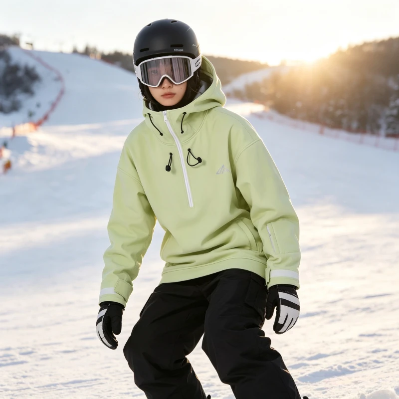 Snow Tracksuit 2026 New Outdoor Winter Ski Jackets Windproof Thermal Snowboard Clothes Waterproof Sport Skiing Hoodies Woman Man