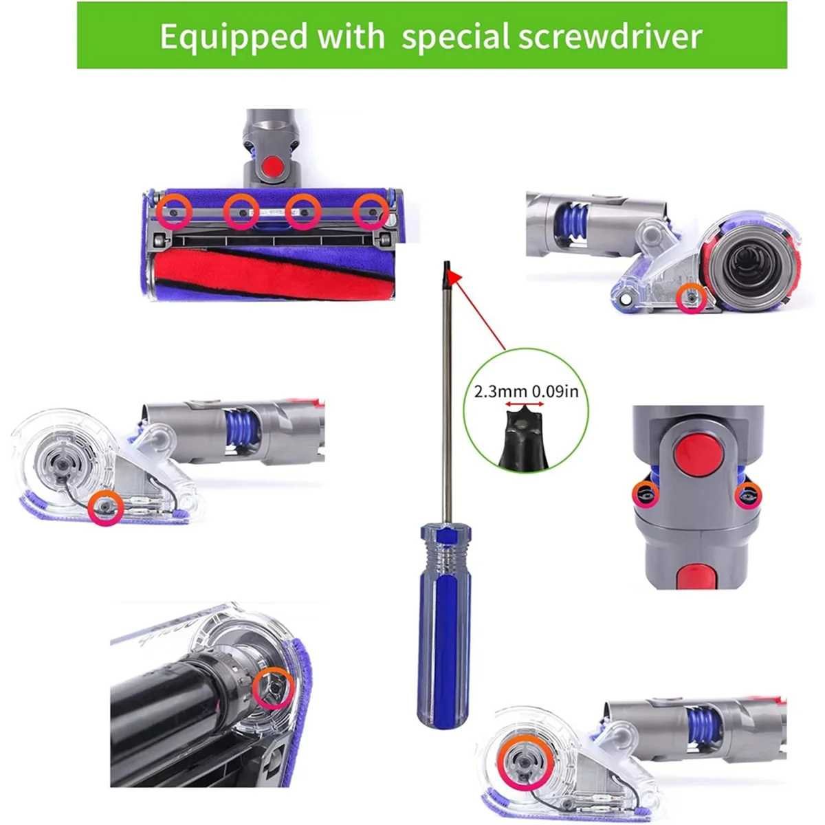 Ersatz des Auslöse schalters für Dyson v10 v11 sv12 sv14 Staubsauger abs rot Schalter knopf Ersatzteile