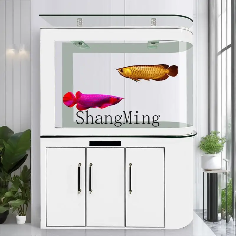 

DHY household bottom filter fish tank ecological water fish dry and wet separation modern simple living room