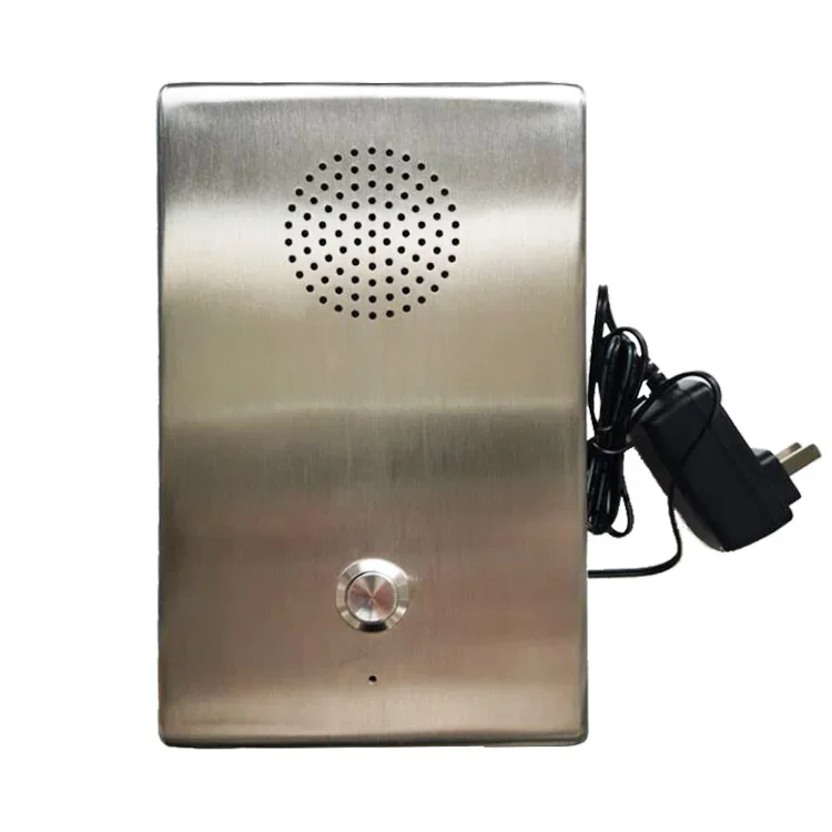 Stainless steel  Wall mounted   elevator telephone Intercom system  lift Emergency Telephone