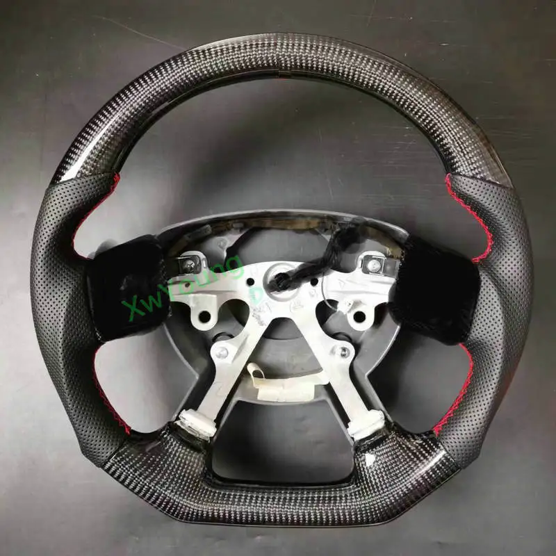 Promotion 100% Carbon Fiber With Leather Steering Wheel For Hummer H3 2005 - 2014