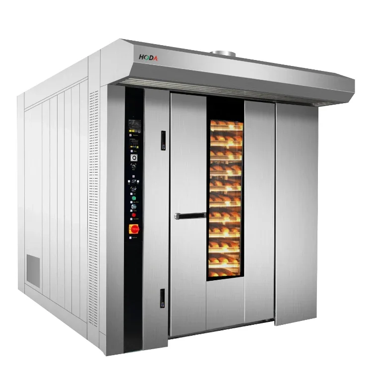 High Quality Electric Rotary Rotary Bakery Industrial Oven For Baking Cupcakes Cheese Cup Cake Sausages Restaurant