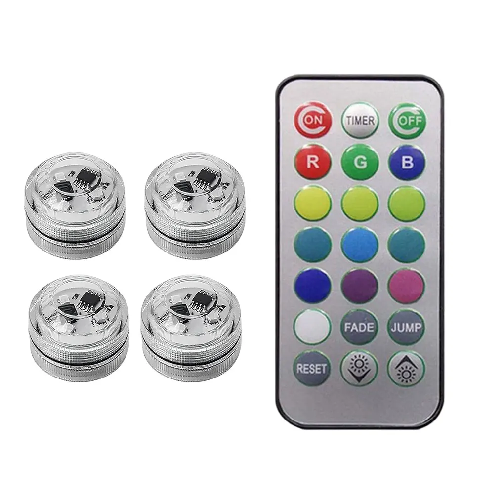 

Wireless LED Light Remote Control Waterproof Lamp Fish Tank Decoration