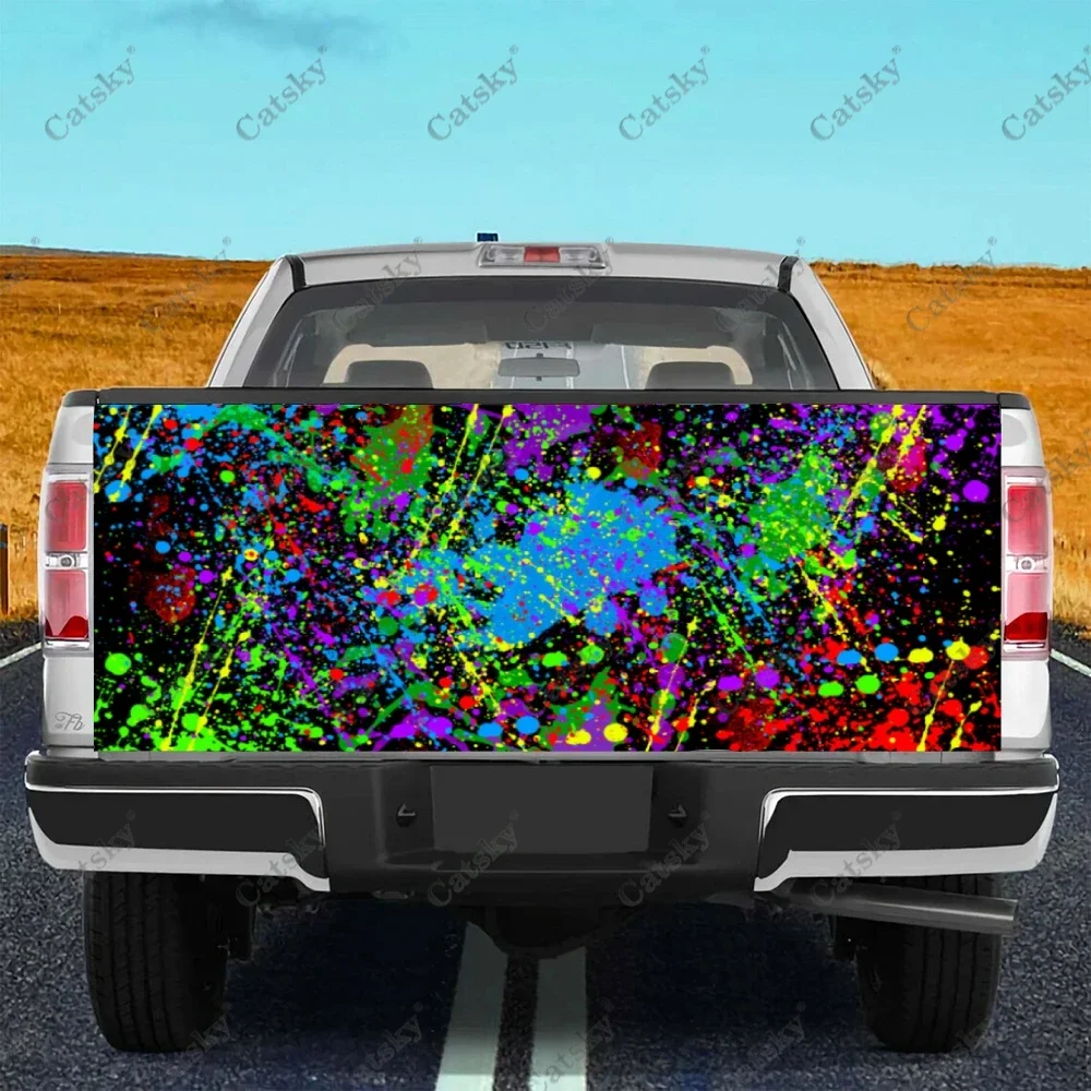 paint splatter Car sticker truck rear tail modification custom suitable for SUV truck pain car packaging accessories decals