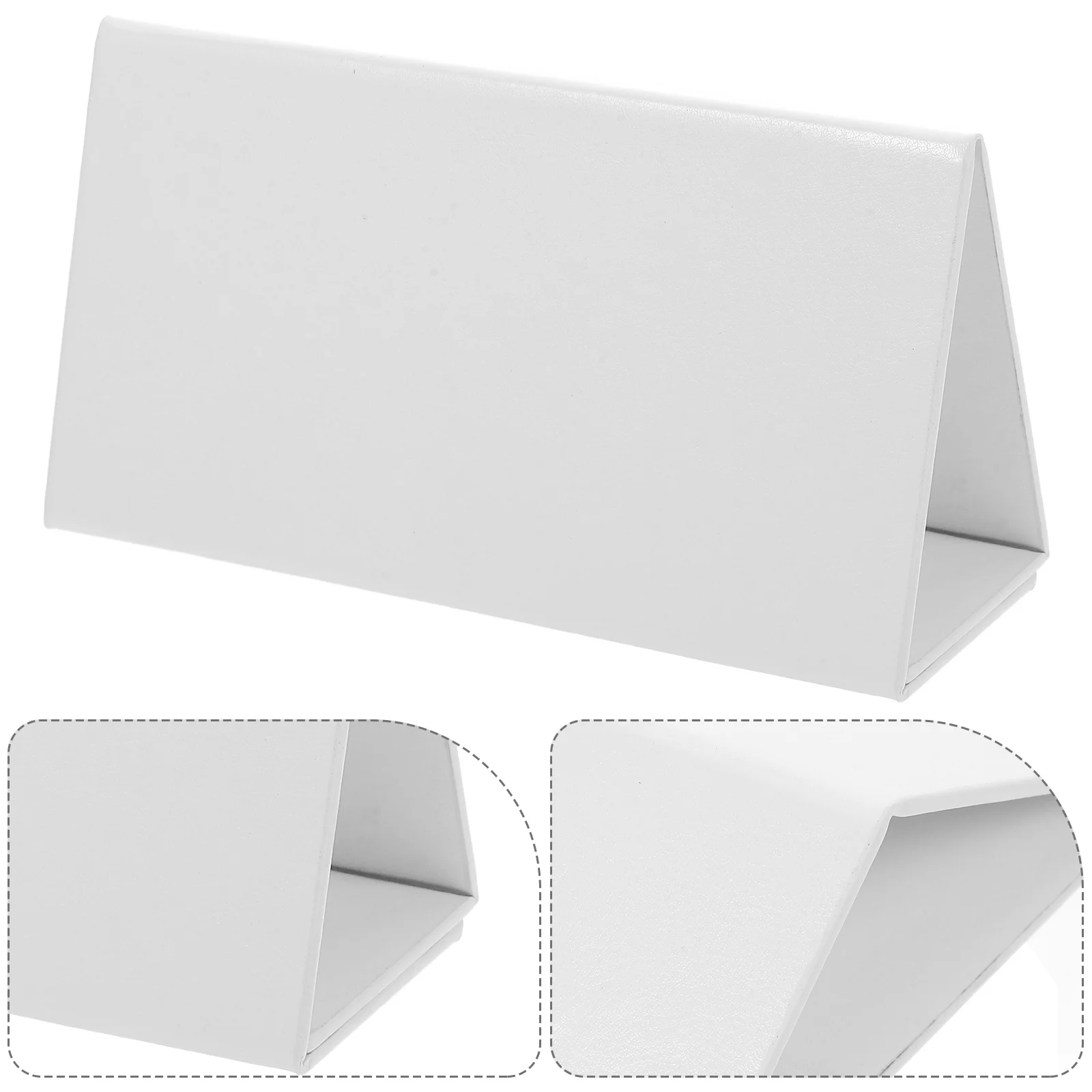 

1pc Blank Name Tags For Table Erasable Seat Cards Foldable Tent Nameplates Reusable Office Classroom Desk Labels Place Cards