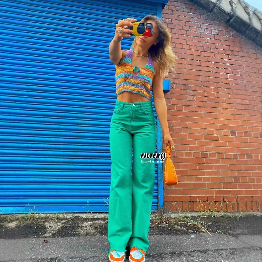 

Трикотажный топ из нефрита Лондона с плоскими подушками и перчатками. Экзотический летний наряд. Дизайн для похудения.