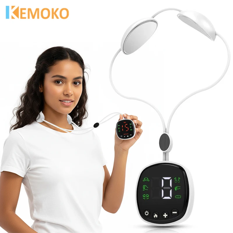 Smart Neck Massager Hanging Cervical Spine Massage Micro Current Pulse for Neck Arm Leg Shoulder Massager Relaxation Pain Relief
