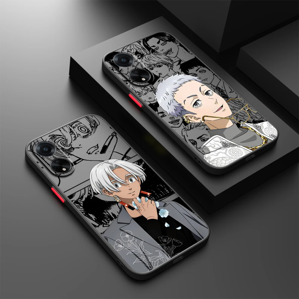 Cool T-Tokyo Revengers Anime Frosted Translucent For OPPO X5 X3 A54S A5 A94 A16 A53S A57 A74 A72 A96 A98 A78 5G Cover