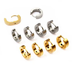 10pcs Stainless Steel Earrings Hoops Open Earring Hooks Loops Ear Ring Circle Clips Diy Jewelry Findings Accessories