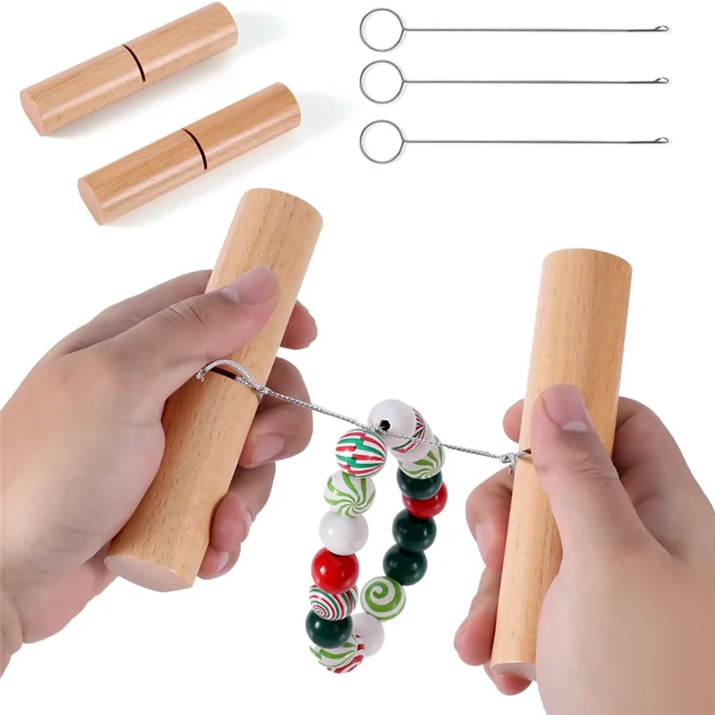 【ديكور DIY】أداة قابض العقدة لخرز السيليكون زوج واحد من أداة شد عقد الزان 3 قطع من أدوات سحب حلقة الفولاذ المقاوم للصدأ