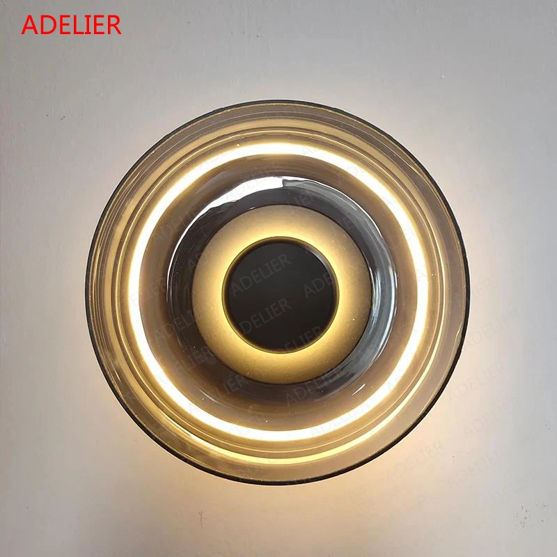 Modern LED Wall Lamp Glass Bowl wall sconces Luminaire Nordic Living Bedroom Kitchen Indoor Decor Light Fixtures