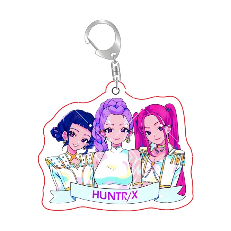 Anime KPop Demon Hunters Acrylic Keychain Rumi Mira Zoey Jinu Baby Saja Celine Bobby Cute Characters Gift Pendant Decoration 6cm - Image 2