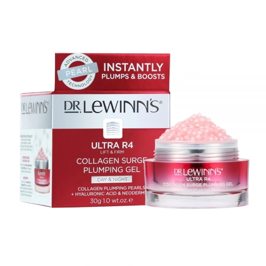 Ultra R4 Collagen Surge Plumping Gel 30g Hyaluronic Acid Dermal Lift & Firm Boosts Hydrates Smooths Skin Elasticity