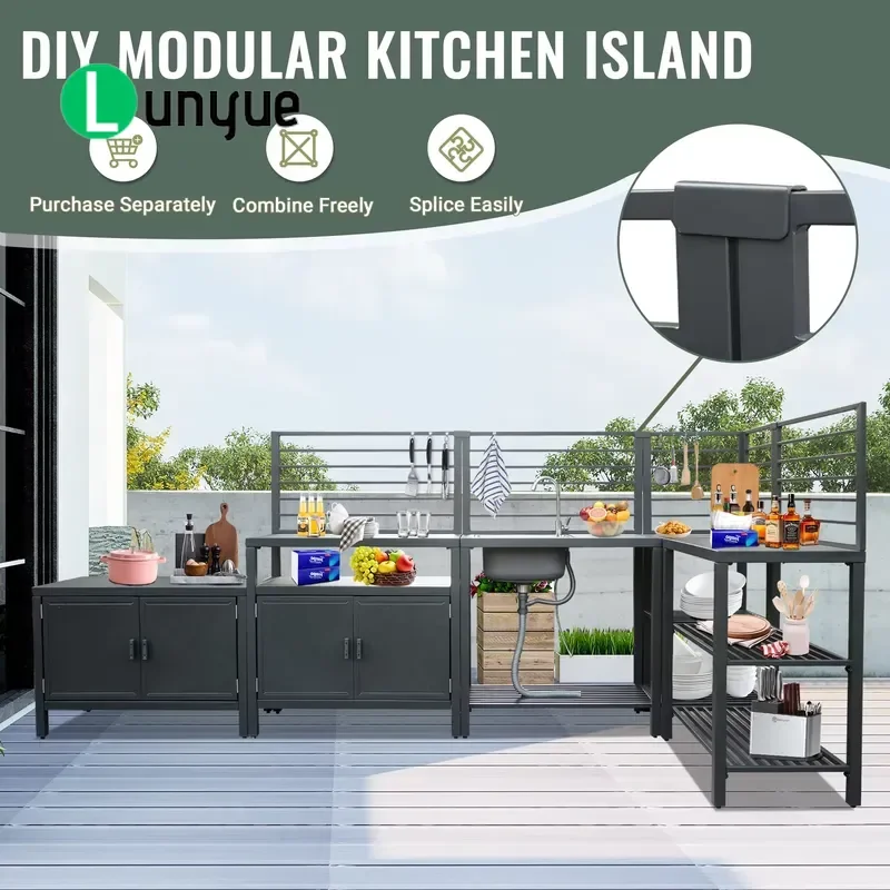 Large Basin Faucet for Outdoor Kitchen Patio Sink Durable Washing Area Reliable Water Supply Active Outdoor Use