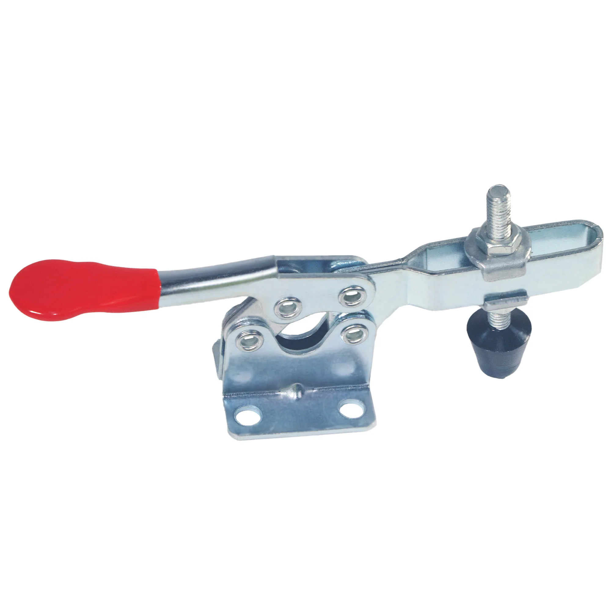 4 pz GH-201B Toggle Morsetto Orizzontale 100 kg Antiscivolo Rosso Morsetto Orizzontale Strumento A Sgancio Rapido Utensili A Mano Per Banco di Lavoro FAI DA TE