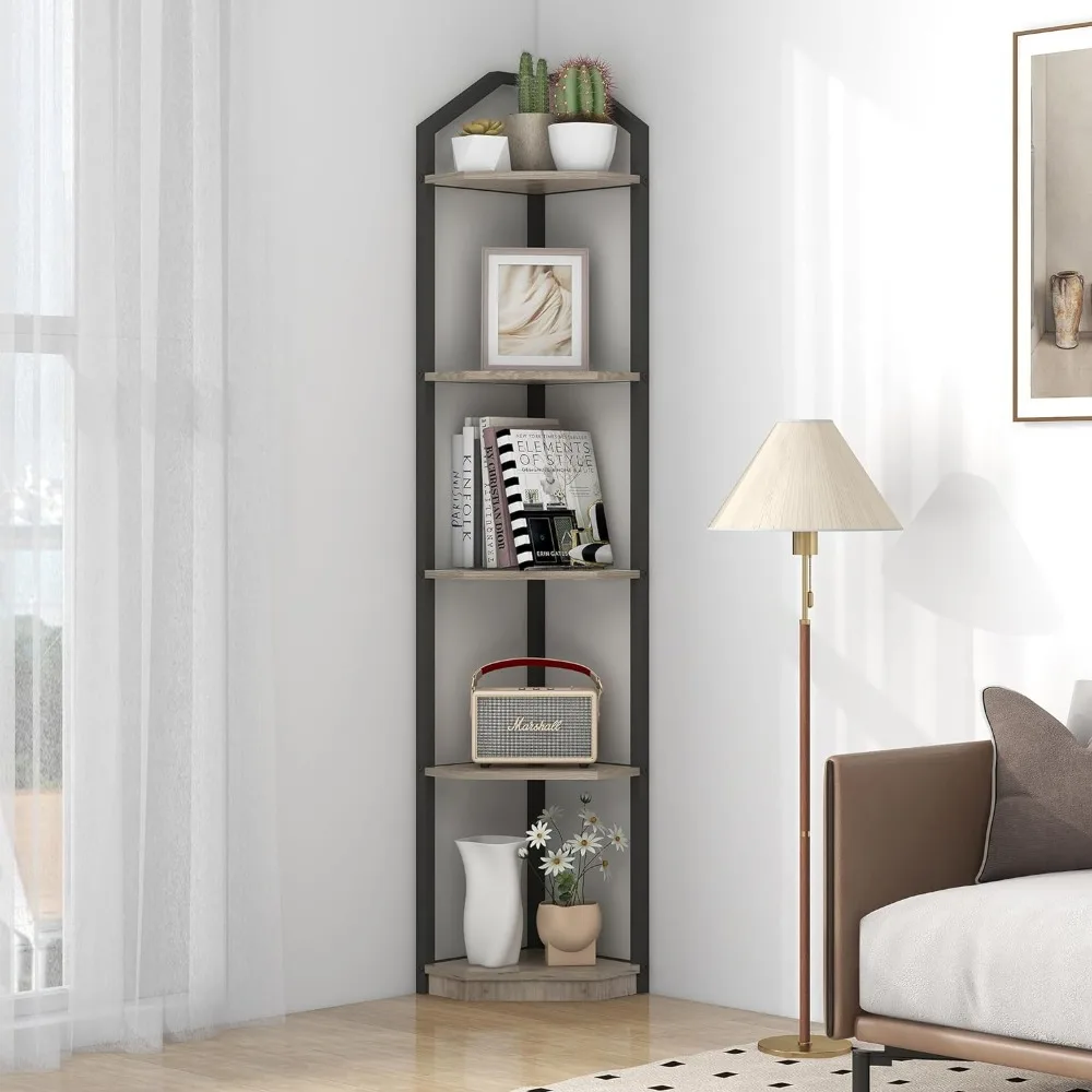 

Book Shelf for Living Room, Corner Bookshelf, Plant Stand, Storage Shelf for Bathroom, Kitchen Furniture, Free Shipping