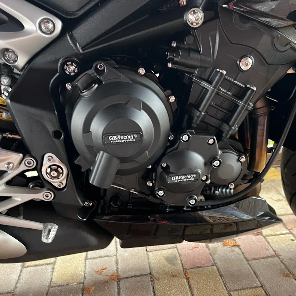 TRIUMPH Daytona Moto2 765 19-20 및 Street Triple 765 (S,R,RS,MOTO2 Edition) 2017-2025 엔진 보호 커버 스미싱 텍스처