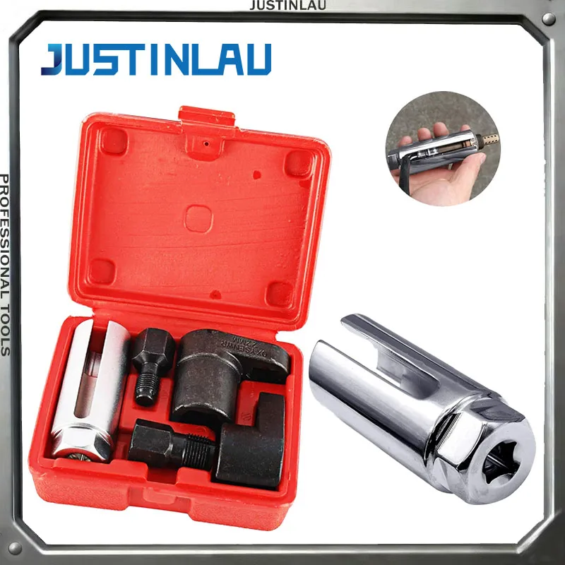 1 Set of Oxygen Sensor Socket Wrench Set Metric Socket Installation  Remove Oxygen Sensor Tool KitManual Disassembly Tool