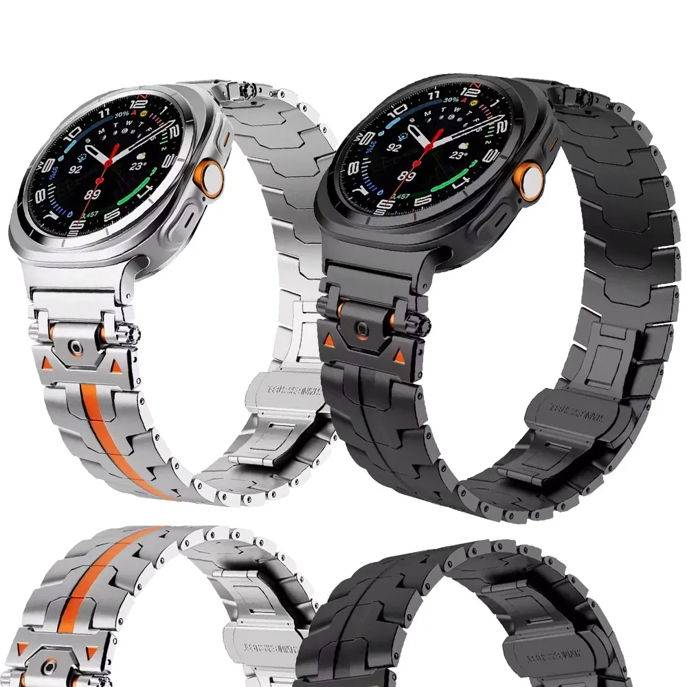 

Metal Strap for Samsung Galaxy Watch Ultra 47mm Stainless Steel Butterfly Buckle Band Replacement Correa Galaxy Watch Ultra 47mm