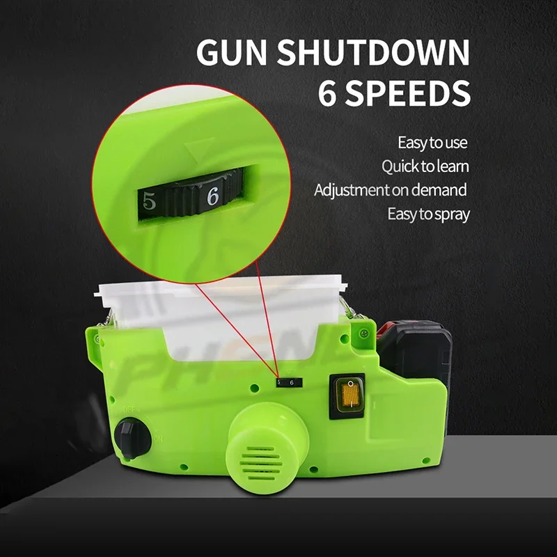 Pulverizador de mano de 500W, máquina de pintura de látex, pistola de pulverización de alta presión, mochila, batería de litio, carga, pintura de