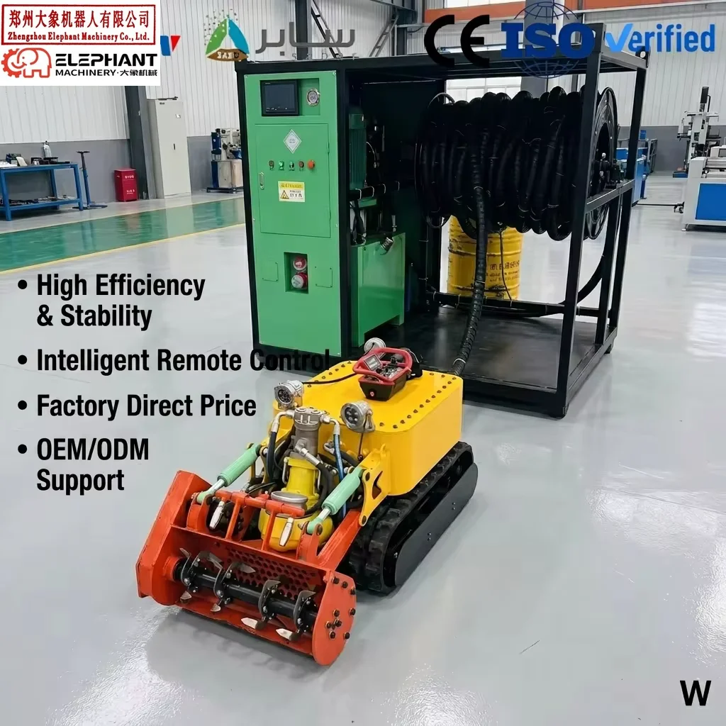 Submersible Pond Dredging Robot for Industrial Sludge Removal & Lake Cleaning | Remote Control Silt Suction Machine