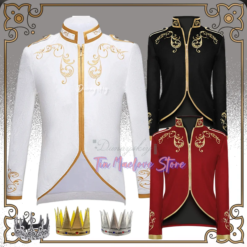 

Готическое платье принца в стиле ретро, карнавальный костюм, элегантное платье, средневековый детский размер, золото, серебро, реквизит, корона, вечеринка на Хэллоуин для мальчиков и девочек