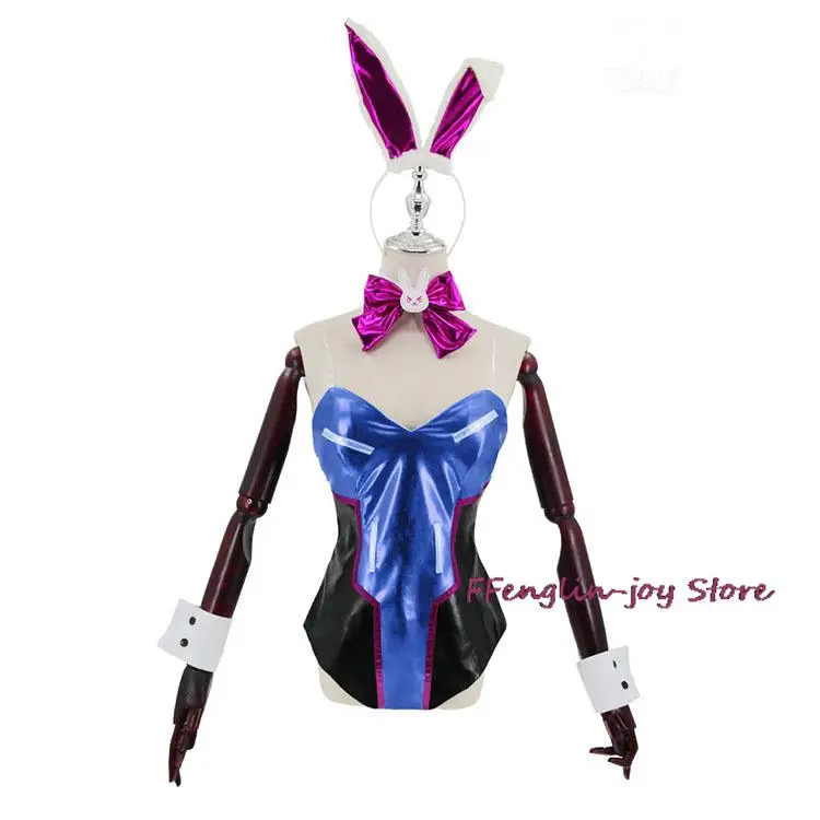 Game Overwatch D.Va Cosplay Costume Overwatch DVA Cosplay Costume Women Hana Song Game Overwatch Bunny Girl