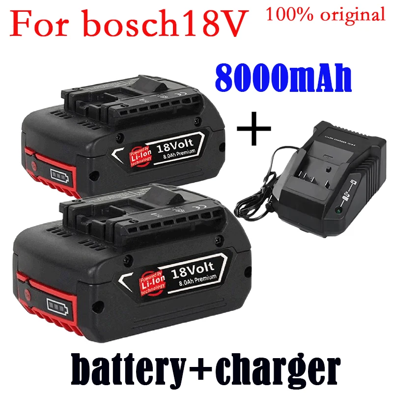 

Rechargeable Lithium-ion Tool Battery 18V8.0Ah, Replaceable BAT609 BAT609G BAT618G BAT614+charger