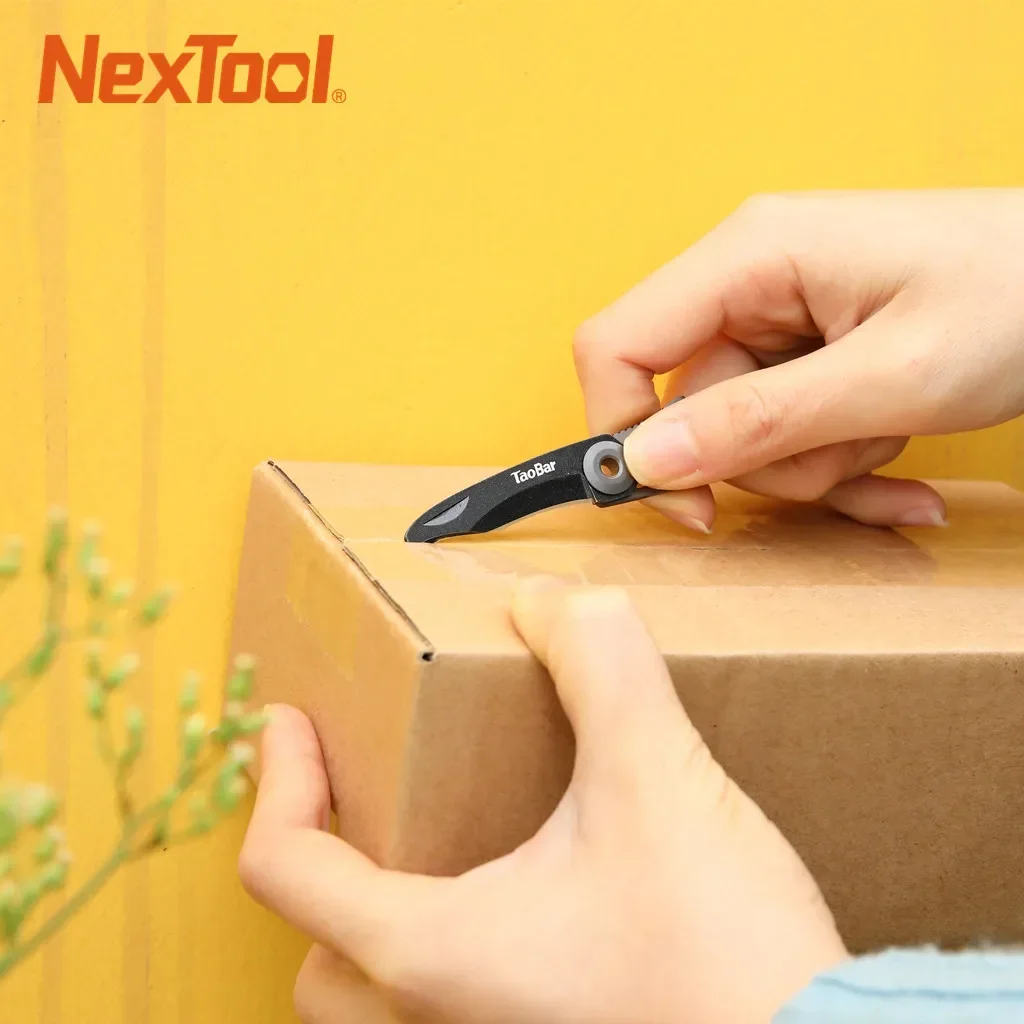 NEXTOOL TaoBar Multi-functional Box Opener Cord Cutter Mini Rescue Knife Keychain Multi-tool Creative EDC Tools