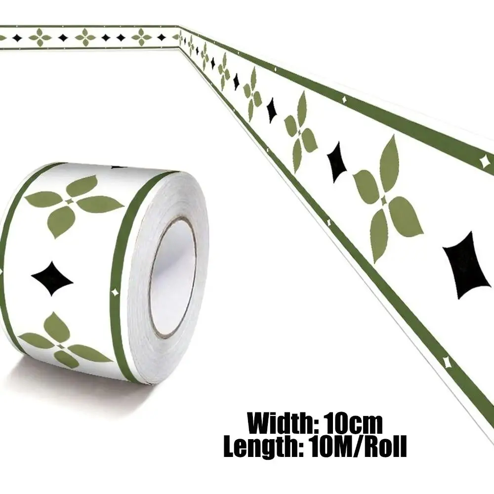 Fashion 10 Meter Wall Base Thickened Anti-collision Wall Sticker Soft Self Adhesive Skirting Line Home