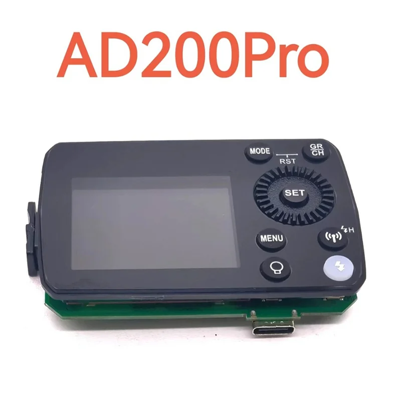 1 шт. новая основная плата для Godox AD200 Pro Ad200pro, материнская плата с задним управлением в сборе с ЖК-экраном + кнопкой + резиновая вспышка-BTFL