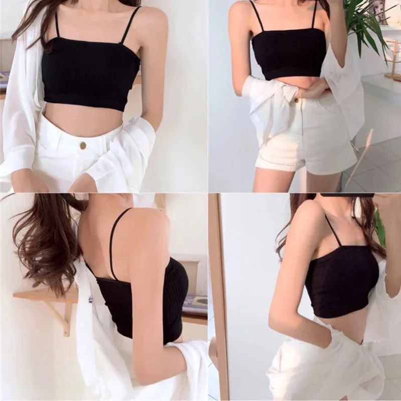 Sexy Summer Bras Tube Top for Women Push Up Lingerie Lady Bandeau Bralette Top Tanks Strappy Bras Top Tube Chest Wrap Underwear