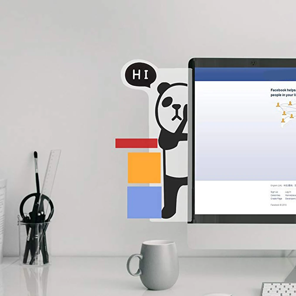 

Monitor Message Board Side Computer Holder for Notes Accessories Memo Black Desktop