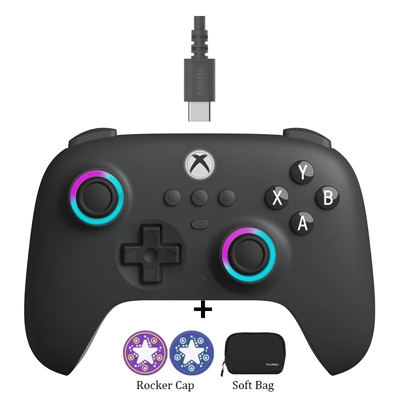 8BitDo Ultimate C: bedrade gamecontroller voor Xbox Series S/X, Xbox One en pc, met Hall-effect-joysticks. Gamepad voor Xbox-controller.