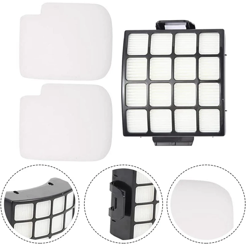 مجموعة بديلة للمكنسة الكهربائية Shark Stratos Duoclean AZ3002 AZ3000، 1 فرشاة دوارة، 2 مرشحات HEPA، 4 مجموعات من الرغوة واللباد