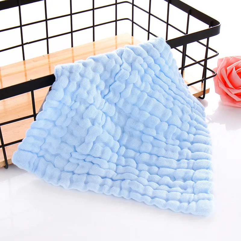 5PCS6-layer cotton Baby Towel Bath Face Towel Wiping hiccup towel seersucker small square towel